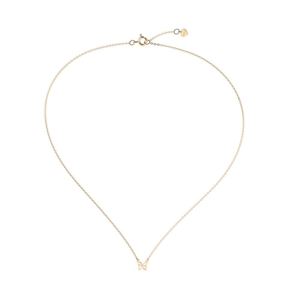Náhrdelník s diamantem Butterfly