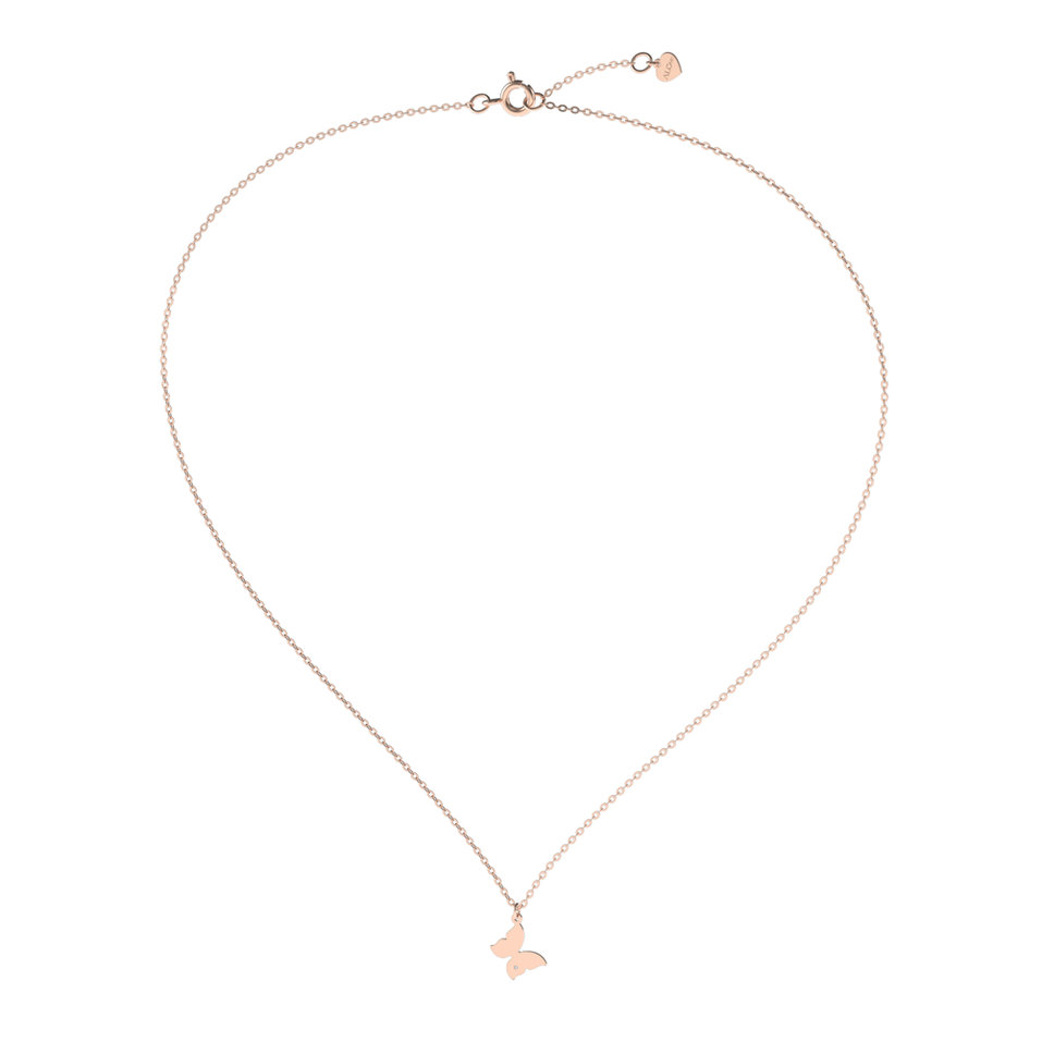 Náhrdelník s diamantem Lovely Butterfly