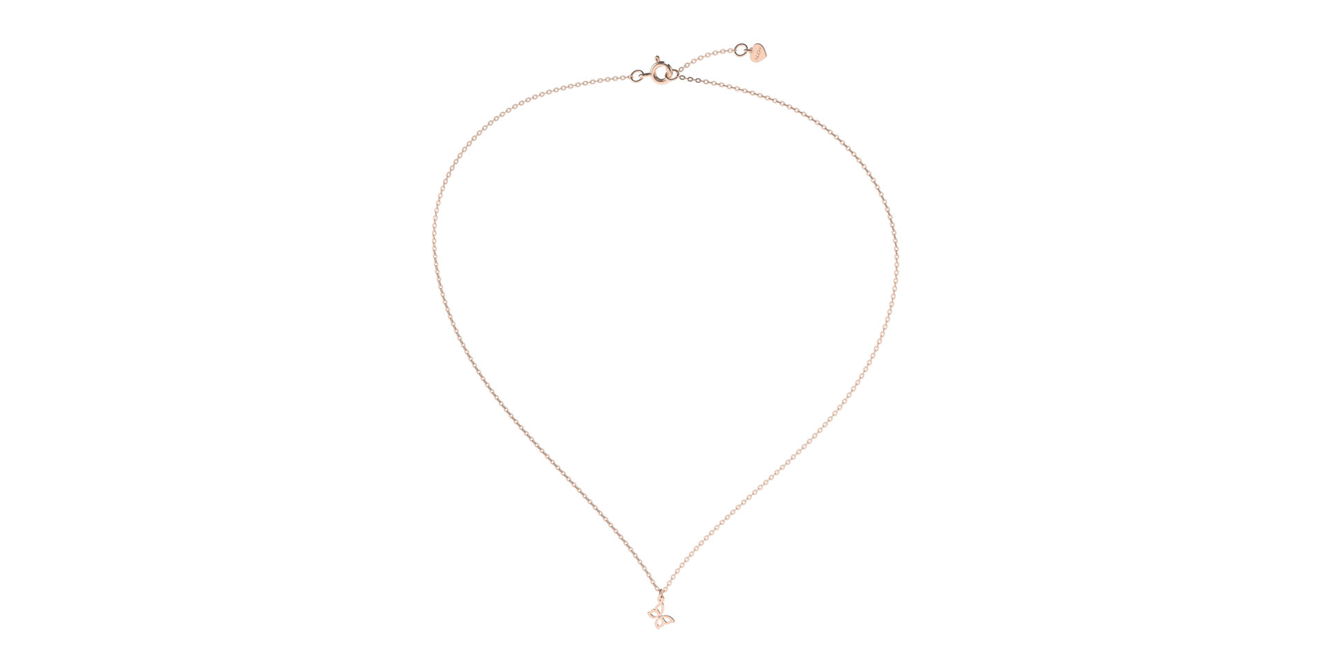 Náhrdelník s diamantem Extraordinary Butterfly