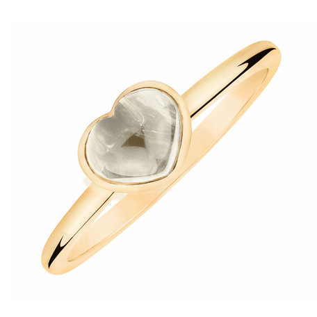 Prsten s bílým měsíčním kamenem Bonbon
