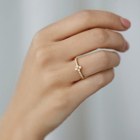 Prsten s diamanty Cloverina
