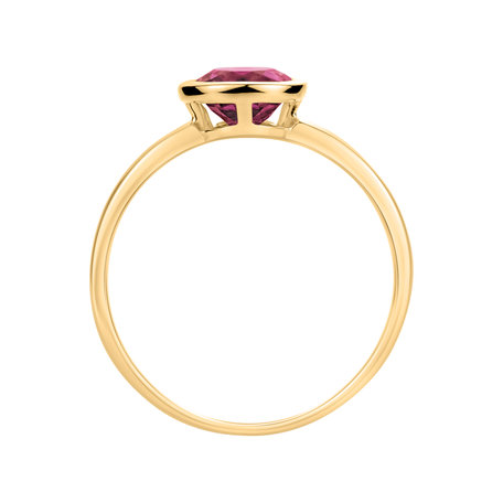 Prsten s růžovým topazem Bonbon